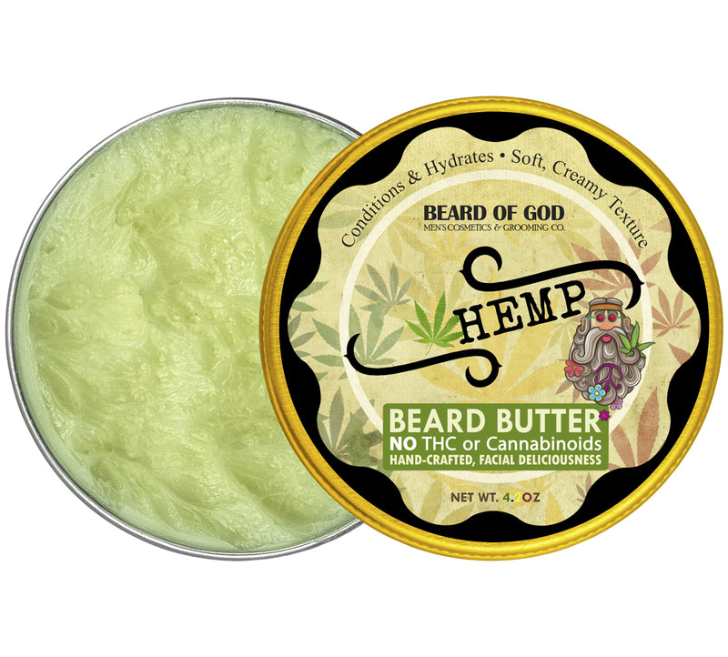 Hemp 🍁 Hand-Whipped Beard Butter - Beard of God