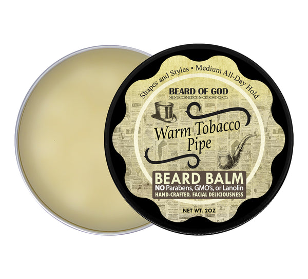 Warm Tobacco Pipe Hand-Poured Beard Balm - Beard of God