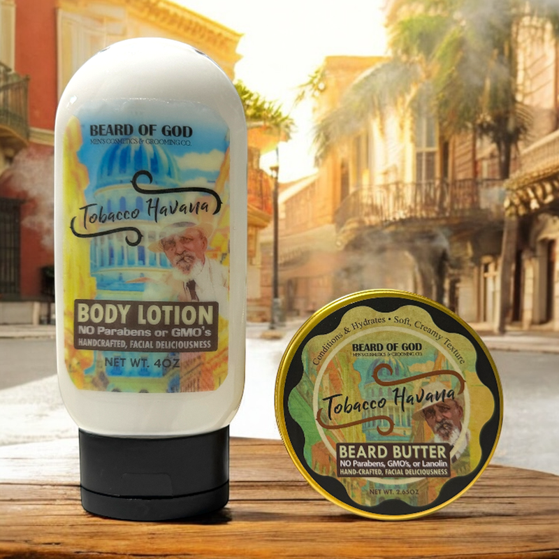 Tobacco Havana Beard of God grooming collection