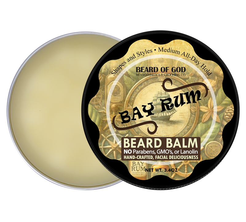 Bay Rum Crafted & Poured Beard Balm - Beard of God