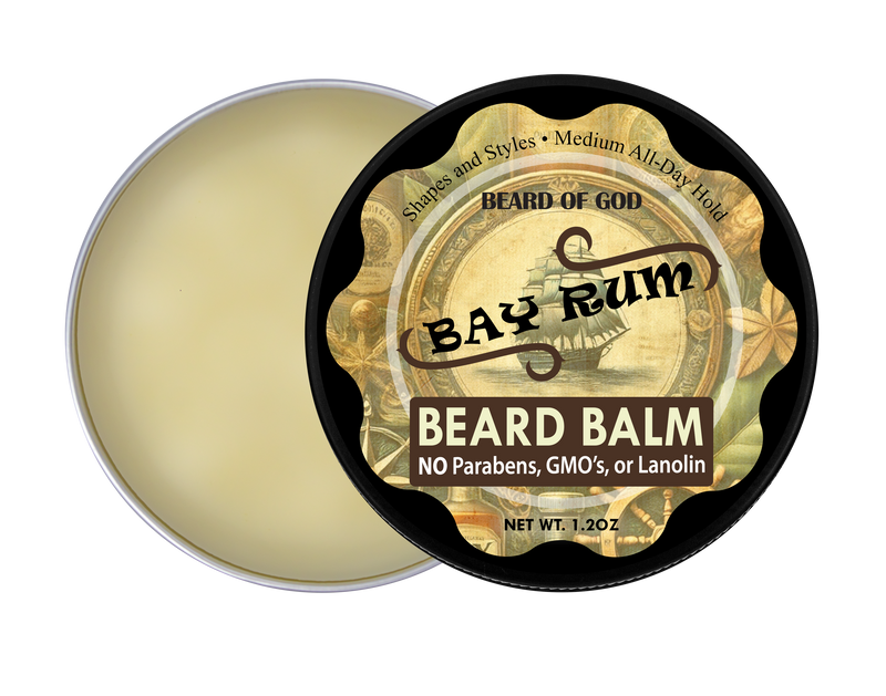 Bay Rum Crafted & Poured Beard Balm - Beard of God