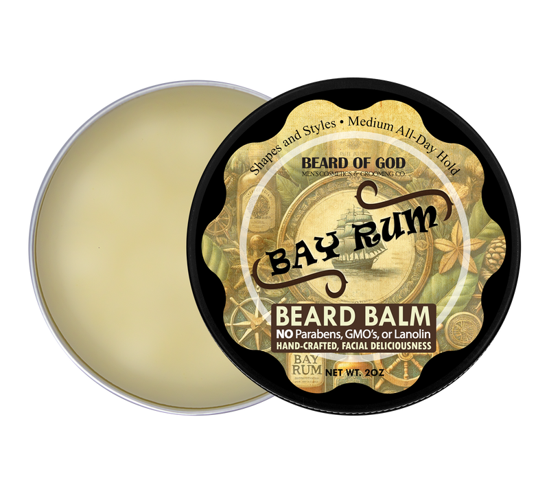 Bay Rum Crafted & Poured Beard Balm - Beard of God
