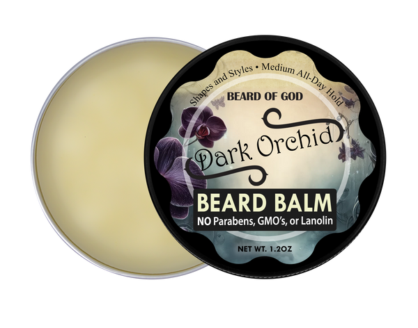 Dark Orchid Crafted & Poured Beard Balm - Beard of God