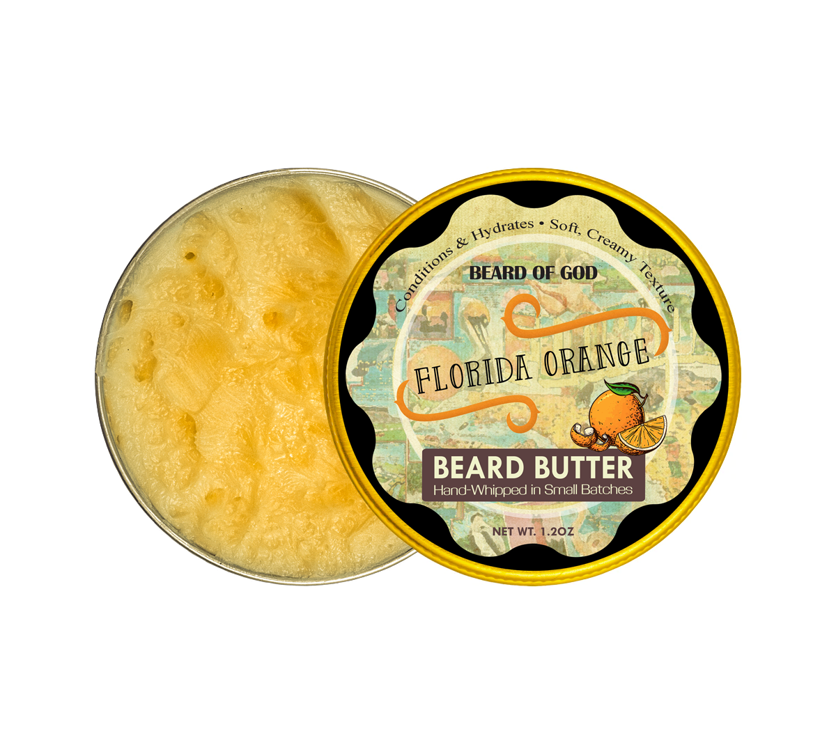 Florida Orange Beard Butter | Citrus Beard Care Made with Real