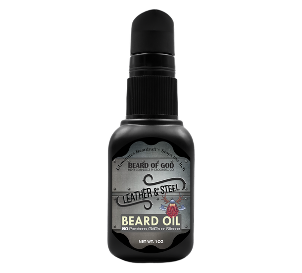 Leather & Steel Nourishing Beard Oil - Beard of God