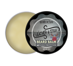 Leather & Steel Crafted & Poured Beard Balm - Beard of God