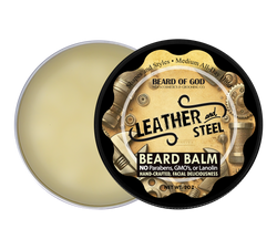 Leather & Steel Crafted & Poured Beard Balm - Beard of God