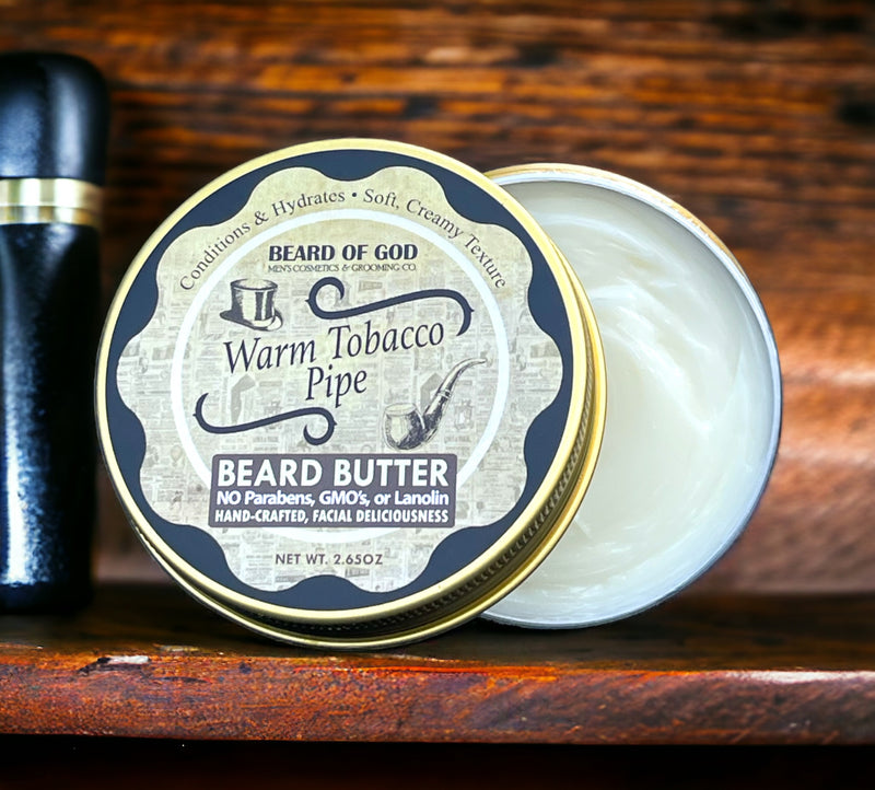 Warm Tobacco Pipe Thick-Whipped Beard Butter - Beard of God