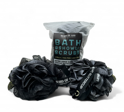 3-Pack Extra Large Charcoal-Infused Body Scrubs