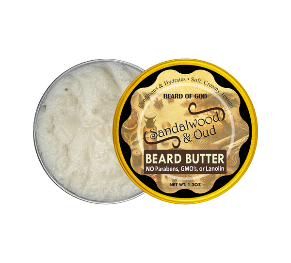 Sandalwood & Oud Creamy Whipped Beard Butter - Beard of God