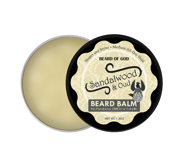 Sandalwood & Oud Crafted & Poured Beard Balm - Beard of God