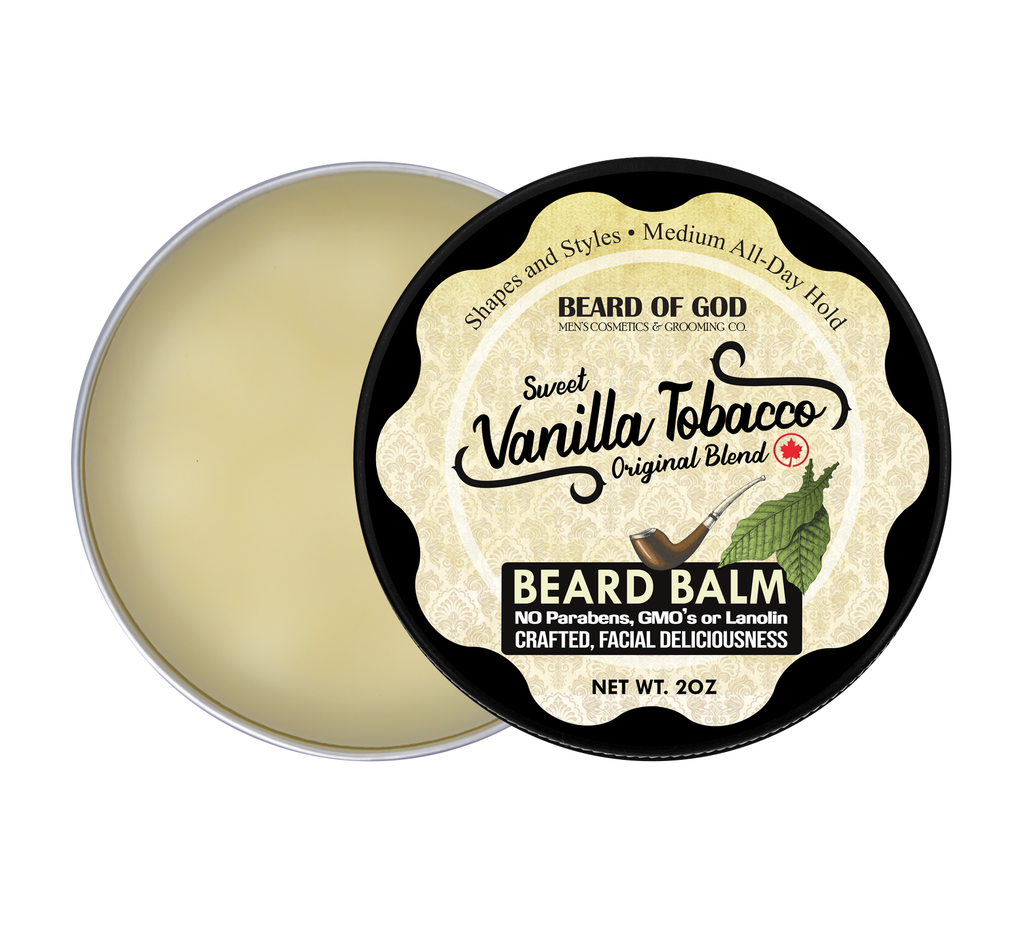 tobacco beard balm Sweet Vanilla Tobacco Crafted & Poured Beard Balm