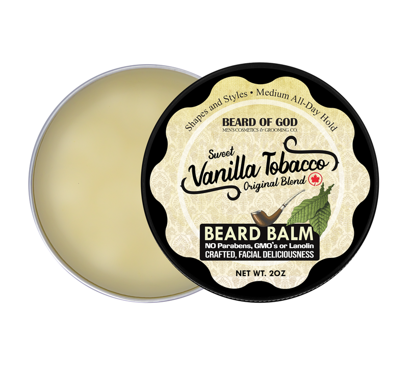 Sweet Vanilla Tobacco Crafted & Poured Beard Balm