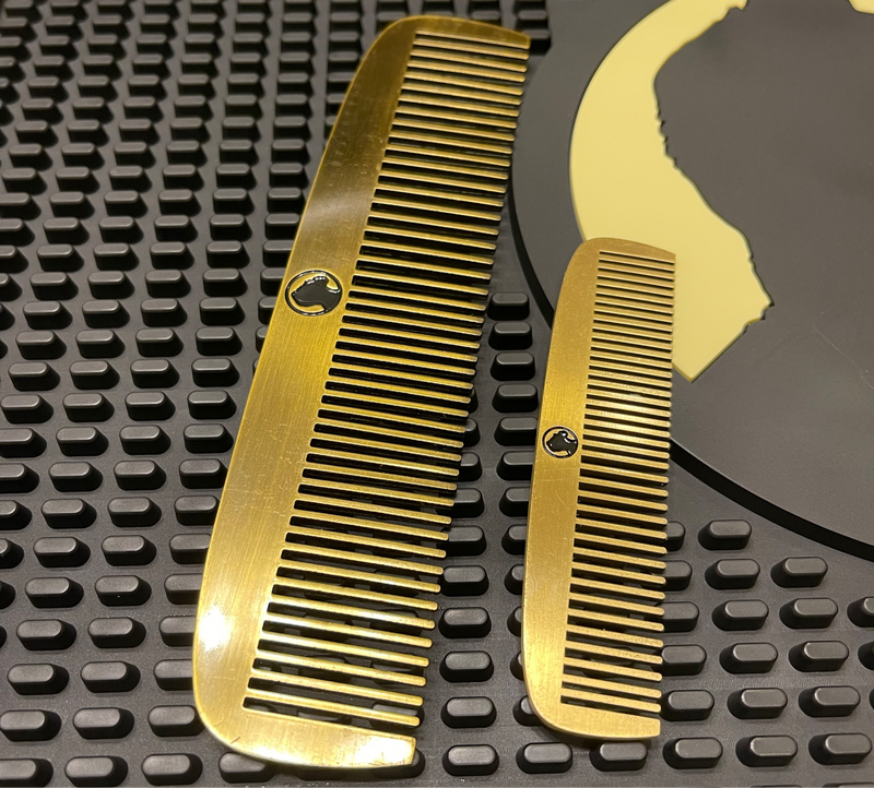 Antique Golden-Brass Pocket Comb - Beard of God