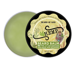Hemp 🍁 Hand-Poured Beard Balm - Beard of God