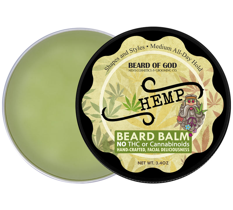 Hemp 🍁 Hand-Poured Beard Balm - Beard of God