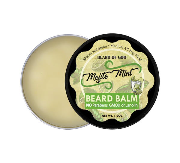 Mojito Mint Hand-Poured Beard Balm - Beard of God