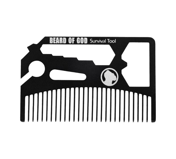 5-in-1 Credit Card Survival Comb - Beard of God