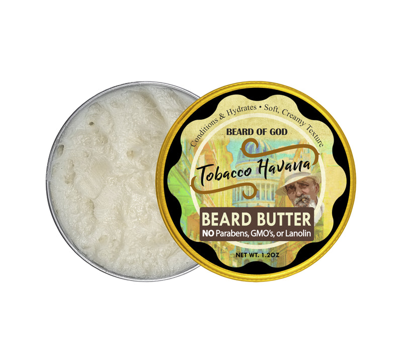 Tobacco Havana Hand-Whipped Beard Butter - Beard of God