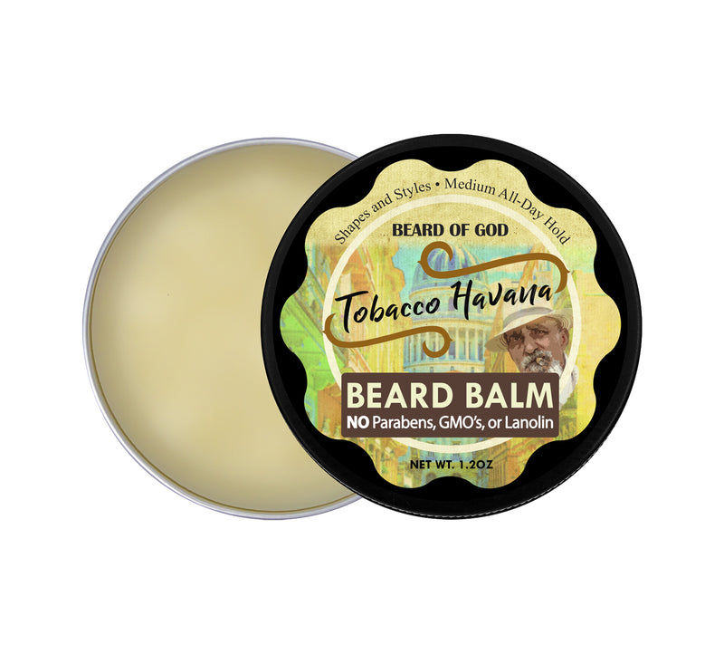 Tobacco Havana Hand-Poured Beard Balm - Beard of God