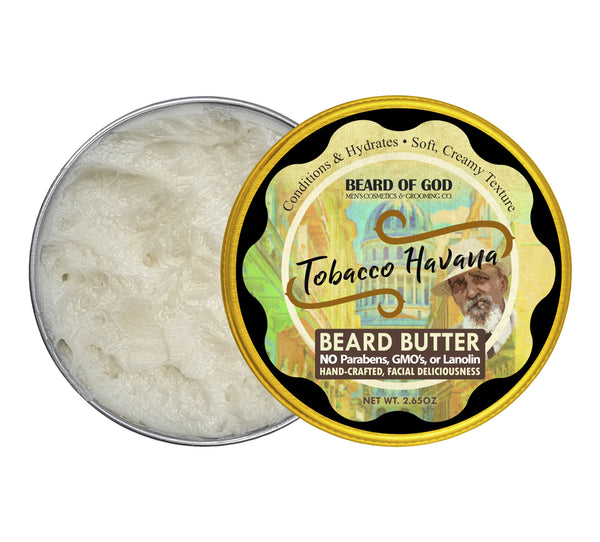 Tobacco Havana Hand-Whipped Beard Butter - Beard of God