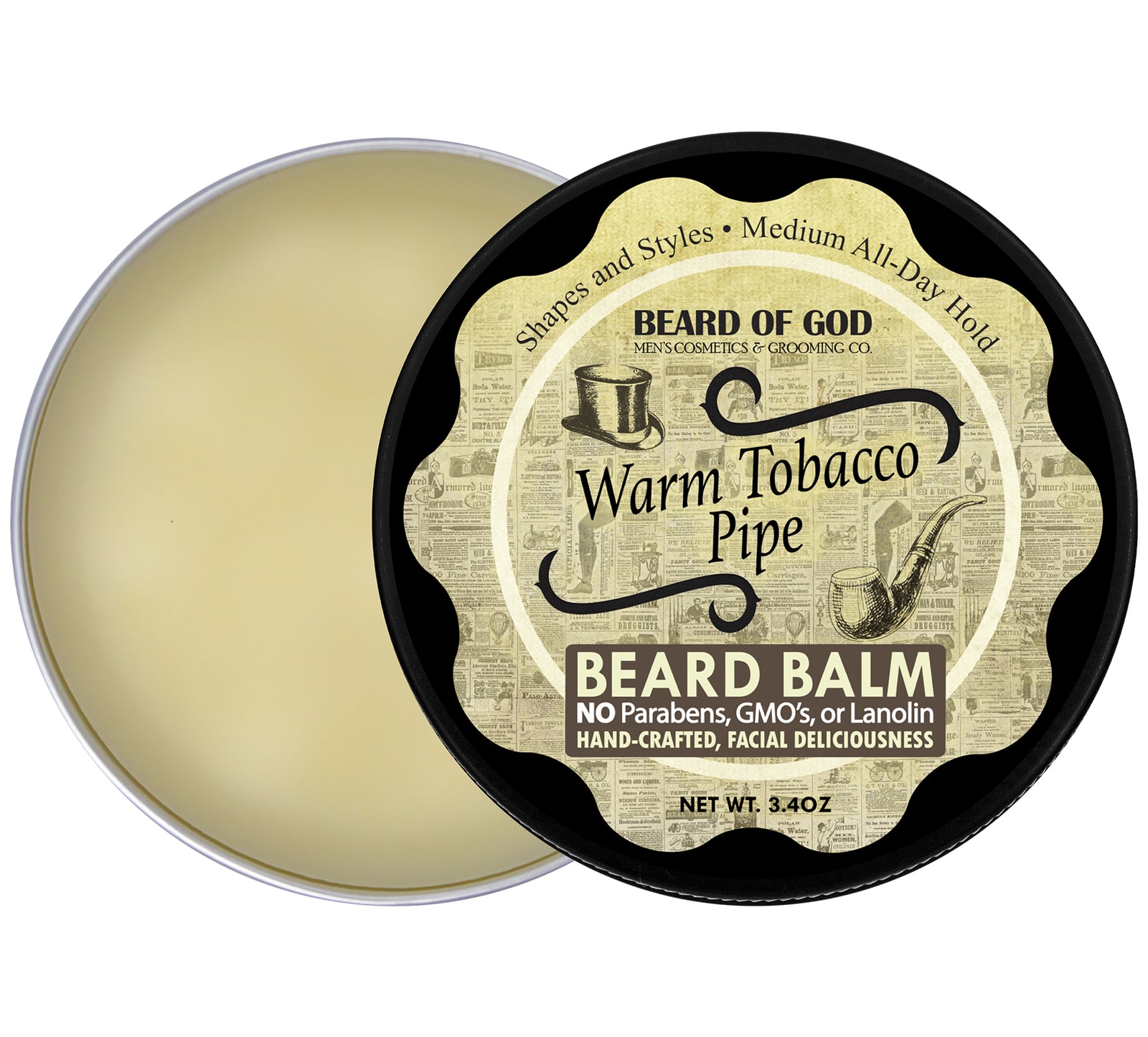 pipe tobacco beard balm APPLE Softens, Styles & Conditions | All-natural Beard Care | Moisturizing Gift for Bearded Men After his release Tobacco Smoke Whipped Tallow Beard