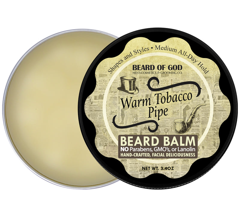 Warm Tobacco Pipe Hand-Poured Beard Balm - Beard of God