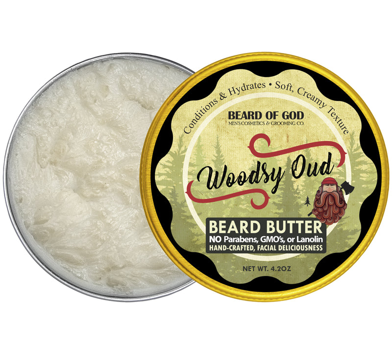 Woodsy Oud Hand-Whipped Beard Butter - Beard of God